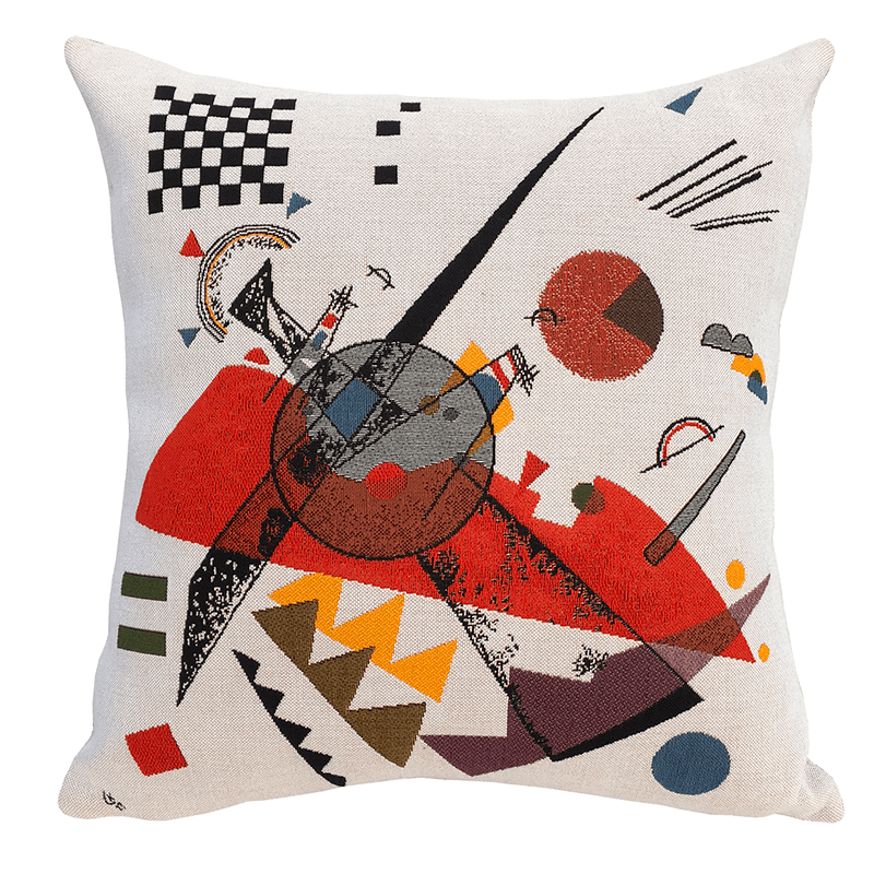 Coussin Orange Kandinsky — vue 1