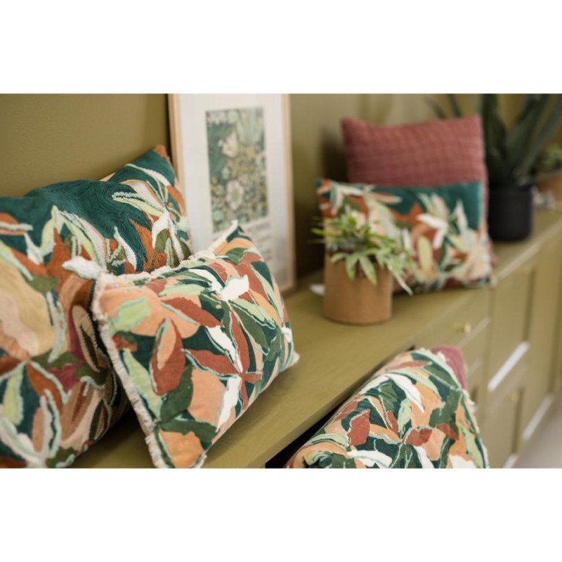 Coussin Alina Brode Petrole — vue 3