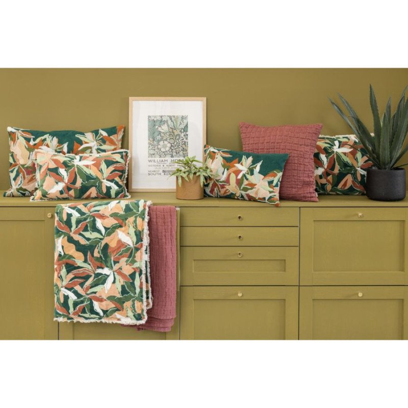 Coussin Alina Brode Petrole — vue 2