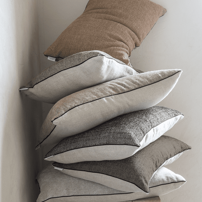 Coussin Voltaire Chanterelle Naturel — vue 3
