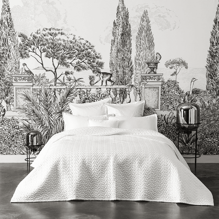 Couvre Lit Poesie Blanc