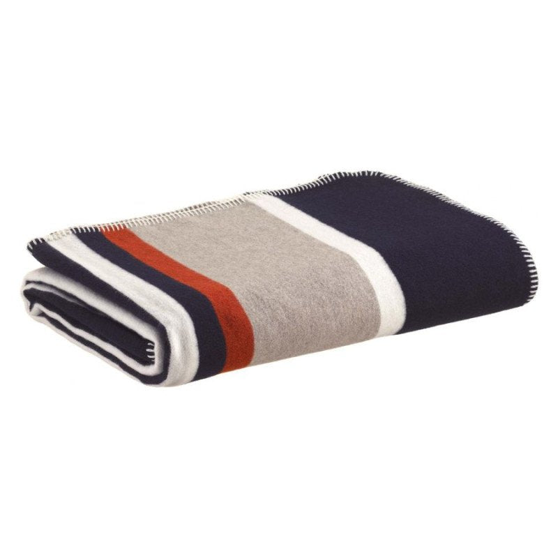 Plaid Jacquard Gioia Marine — vue 1