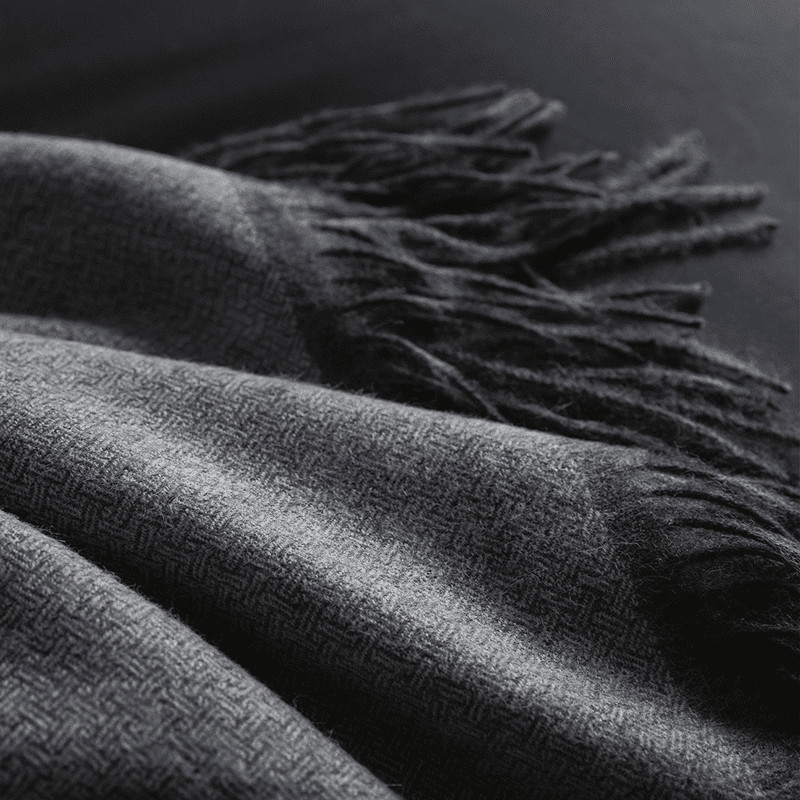 Plaid Nomade Gris — vue 3
