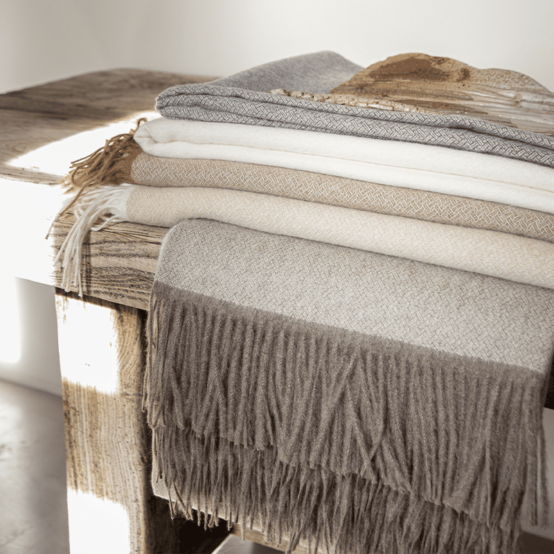 PLAID NOMADE NOISETTE — vue 2