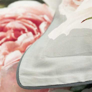 TAIE D'OREILLER PEONIA GRANDE ZINC-Designers Guild