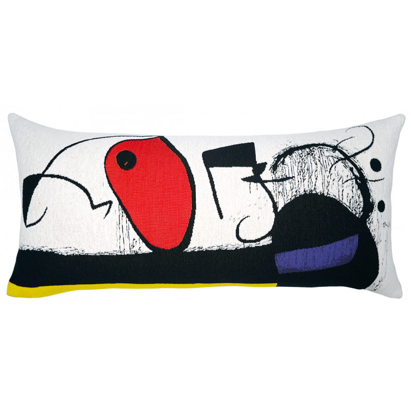 COUSSIN FEMME AUX 3 CHEVEUX, OISEAUX, CONSTELLATION MIRO COUSSIN FEMME AUX 3 CHEVEUX, OISEAUX, CONSTELLATION MIRO