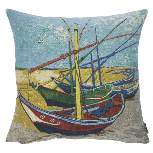 COUSSIN BARQUE DE PECHEURS SUR LA PLAGE VAN GOGH 1888-JULES PANSU