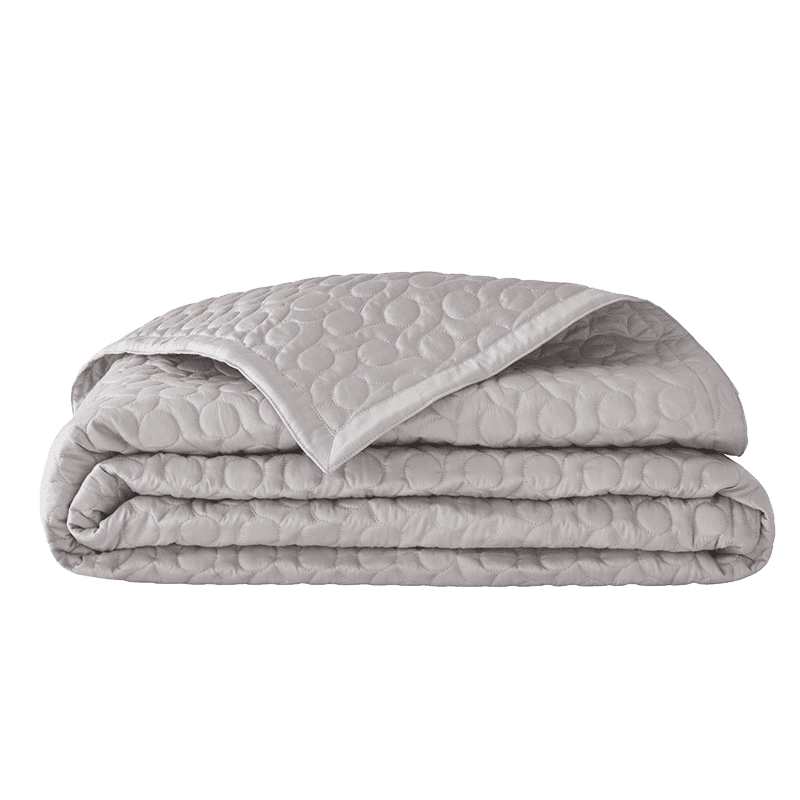 COUVRE LIT POESIE ARGENT