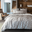 HOUSSE DE COUETTE QUATRE FEUILLES HERMINE