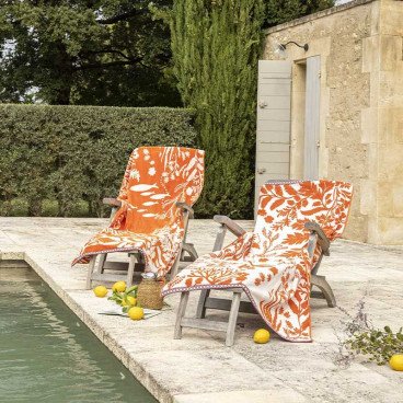 DRAP DE PLAGE CALYPSO ORANGE-ALEXANDRE THURP