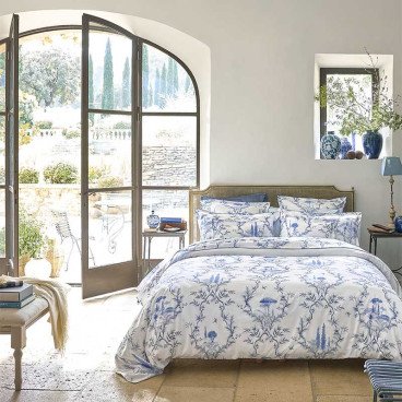 HOUSSE DE COUETTE LUBERON BLEU FAIENCE-ALEXANDRE THURP