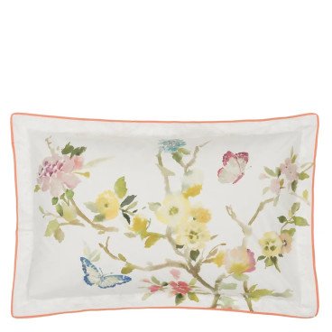 TAIE D'OREILLER FIORE D'AQUA PEONY-Designers Guild