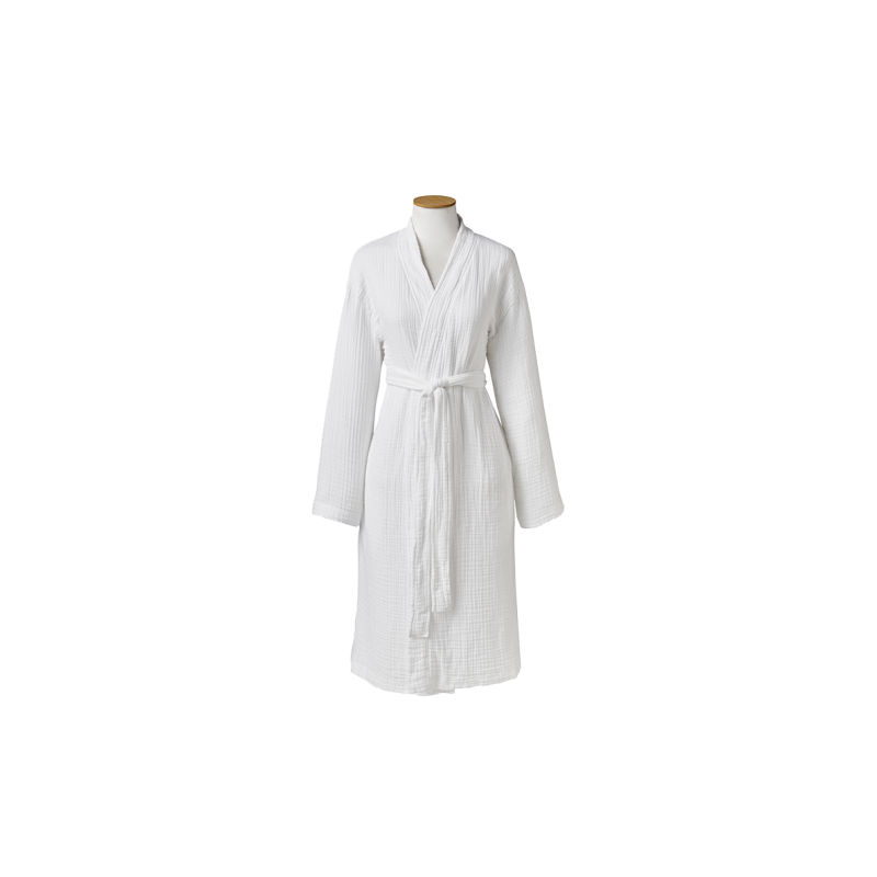 ROBE DE CHAMBRE BONHEUR BLANC ROBE DE CHAMBRE BONHEUR BLANC