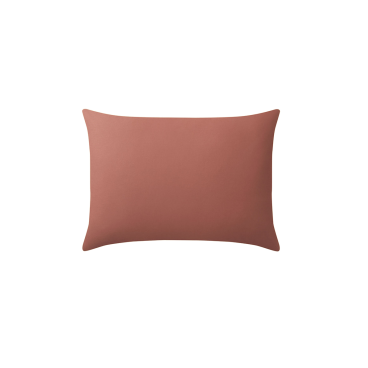 TAIE D'OREILLER BONS JOURS TERRACOTTA POUDRE-ESSIX