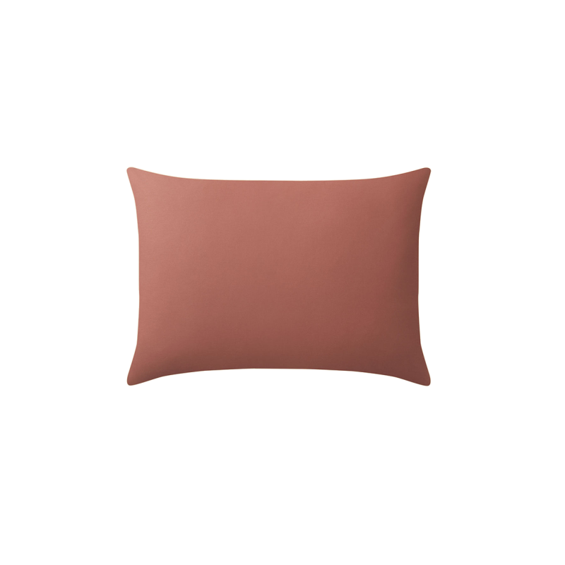 TAIE D'OREILLER BONS JOURS TERRACOTTA POUDRE