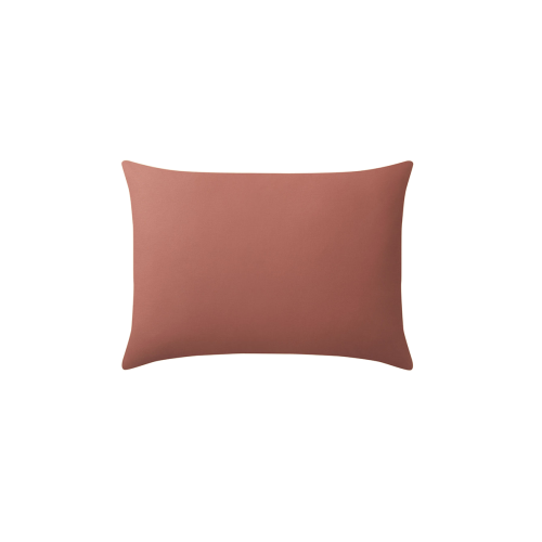 TAIE D'OREILLER BONS JOURS TERRACOTTA POUDRE-ESSIX