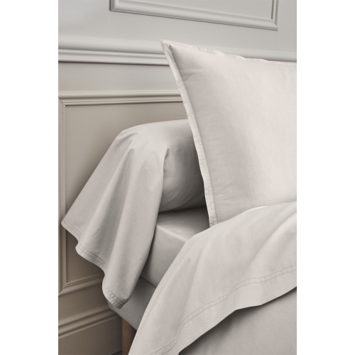 TAIE D'OREILLER PREMIERE GRIS PERLE