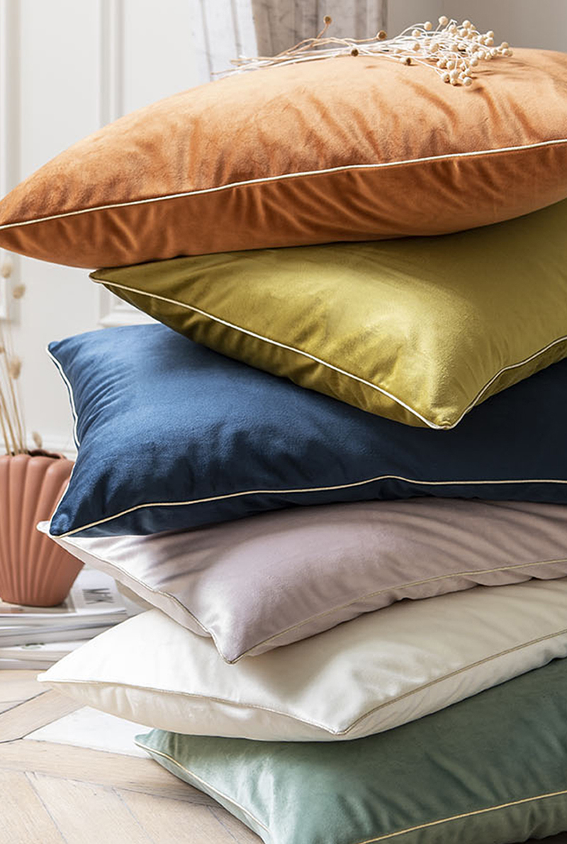Coussin Gatsby Rose Indien &mdash; vue 4