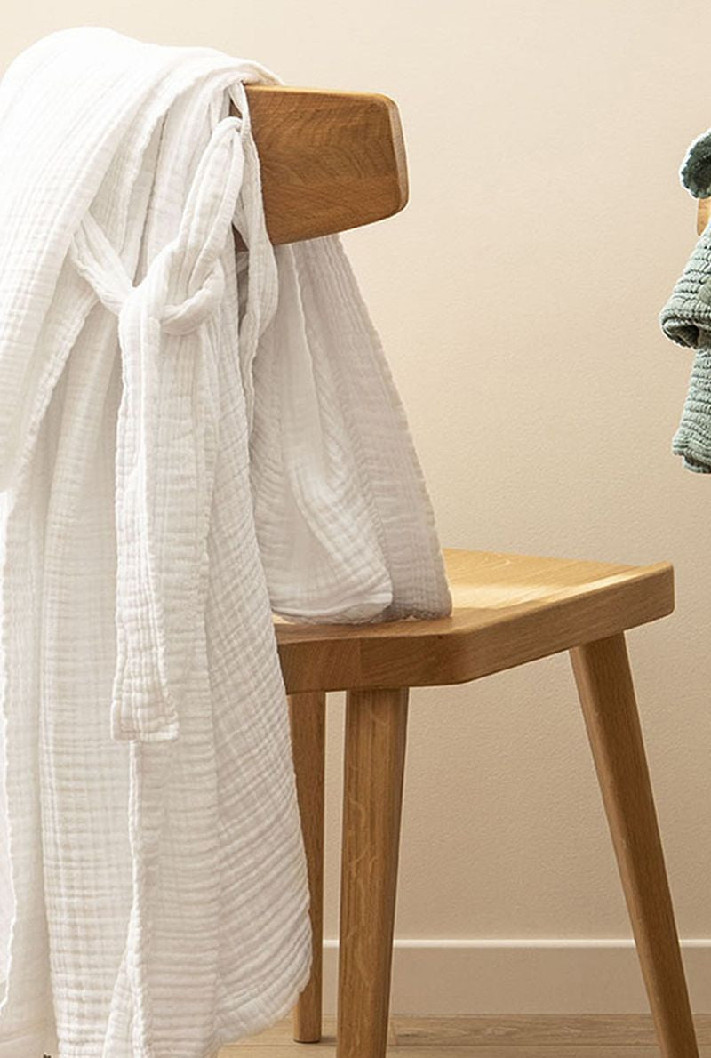Robe de Chambre Bonheur Blanc &mdash; vue 6