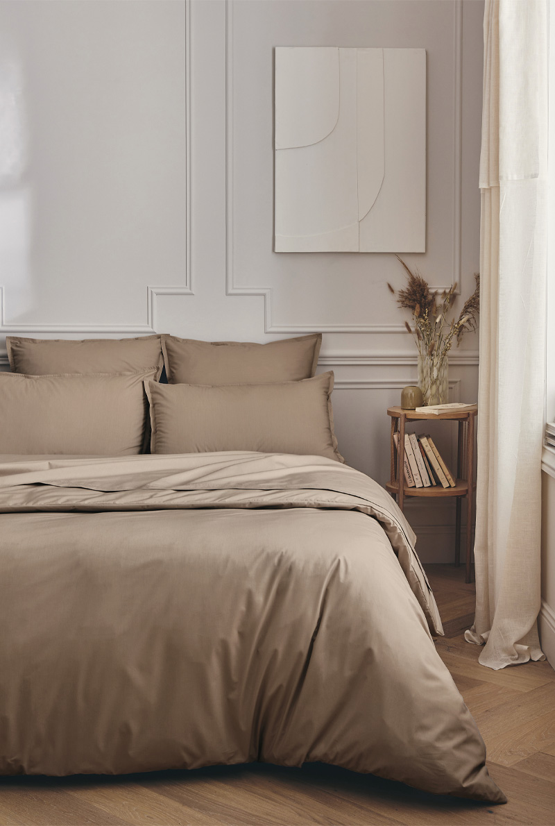 Drap Housse Premiere Taupe &mdash; vue 3