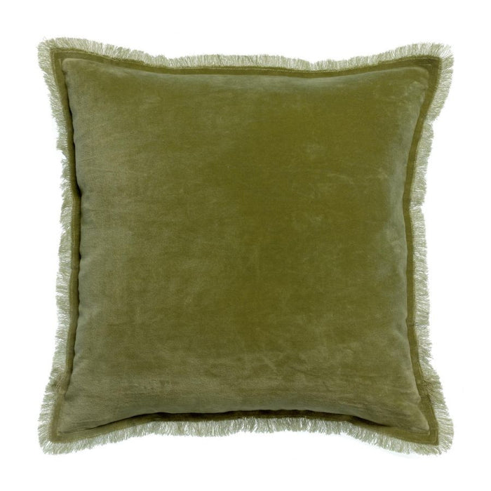 Coussin Fara Uni Olive