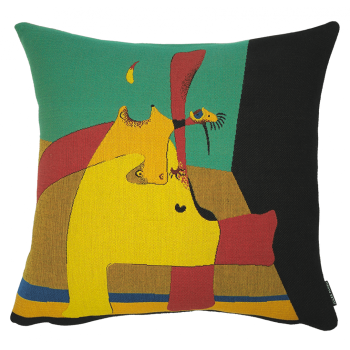 Coussin Flamme Dans L'Espace et Nu Miro