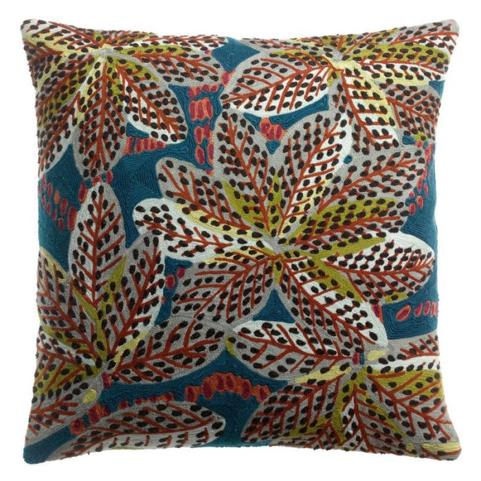 Coussin Ariane Brode Petrole