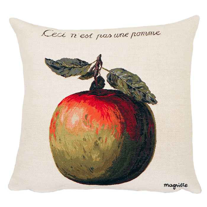 Coussin Ceci N'Est Pas Une Pomme Magritte