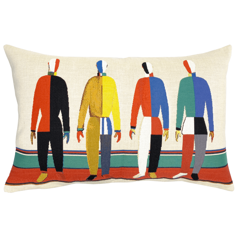 Coussin les Sportifs Malevitch &mdash; vue 1