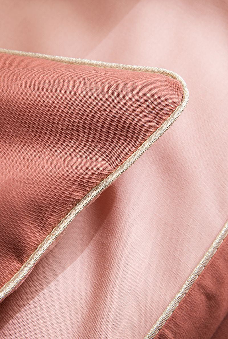 Taie d'Oreiller Bons Jours Terracotta Poudre &mdash; vue 4