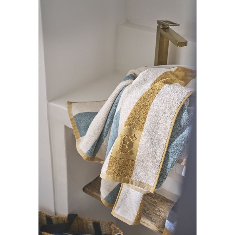 Drap de Plage Transat Bleu-Jaune &mdash; vue 2