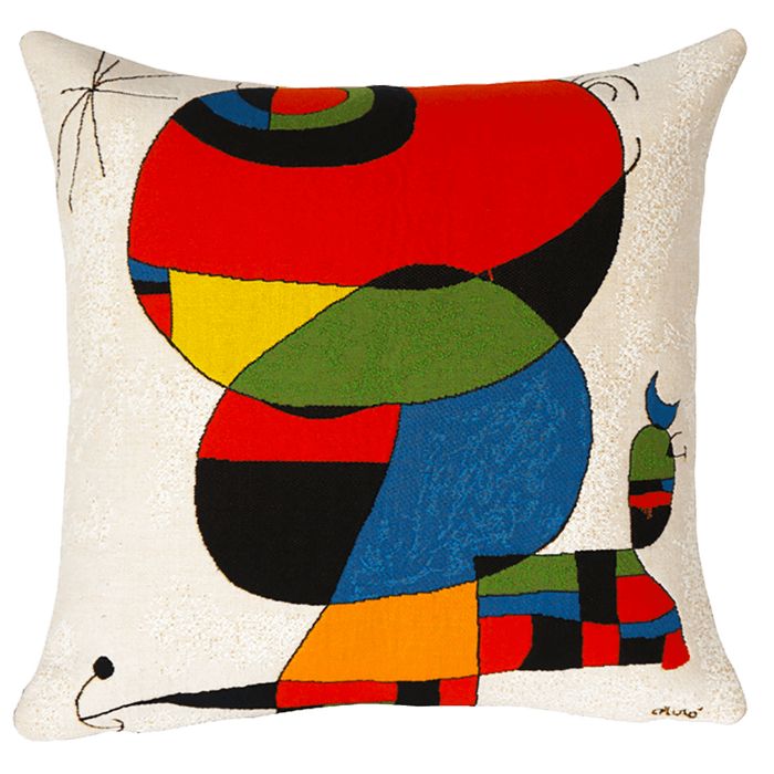 Coussin Femme Oiseau Etoile N°1 Miro