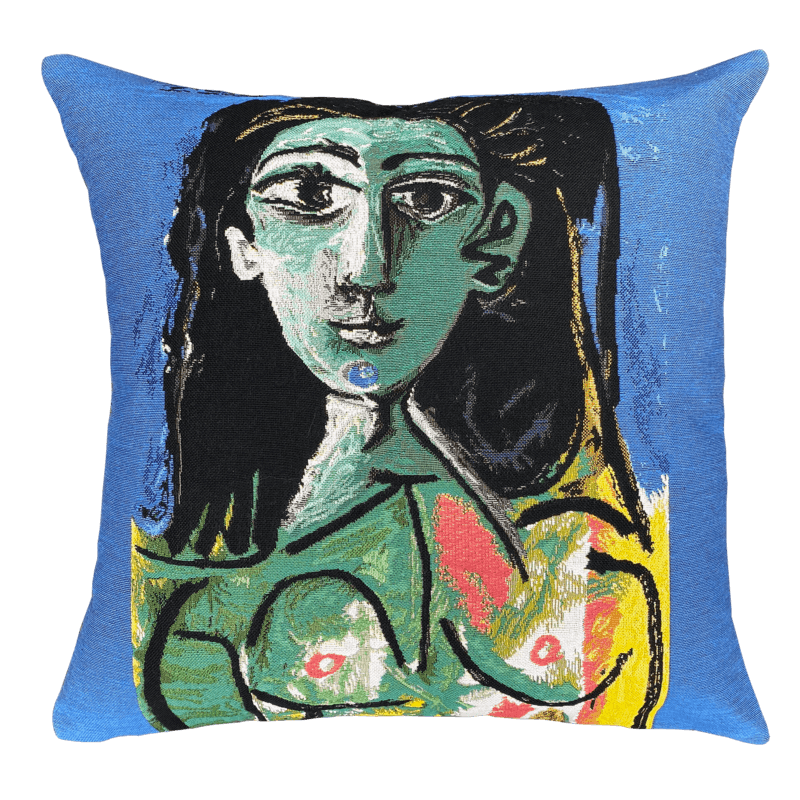 Coussin Buste de Femme Jacqueline Picasso &mdash; vue 1