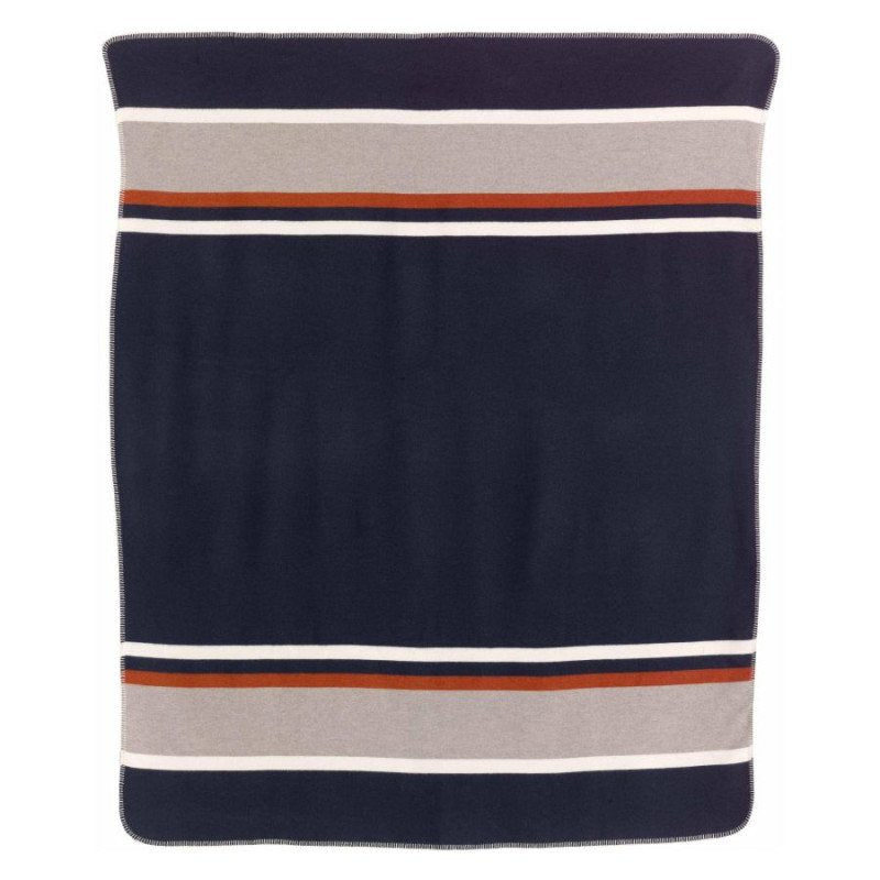 Plaid Jacquard Gioia Marine &mdash; vue 2