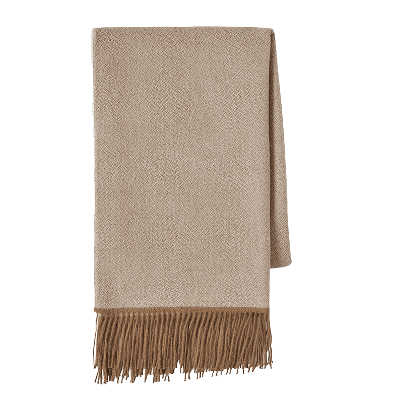 PLAID NOMADE NOISETTE &mdash; vue 1