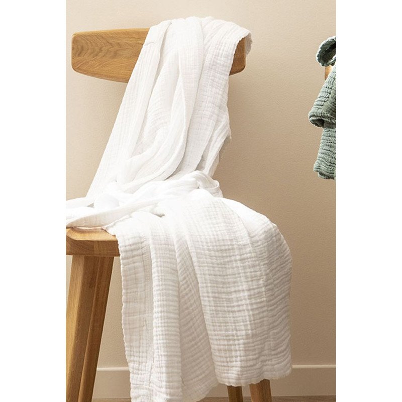 Robe de Chambre Bonheur Blanc &mdash; vue 5