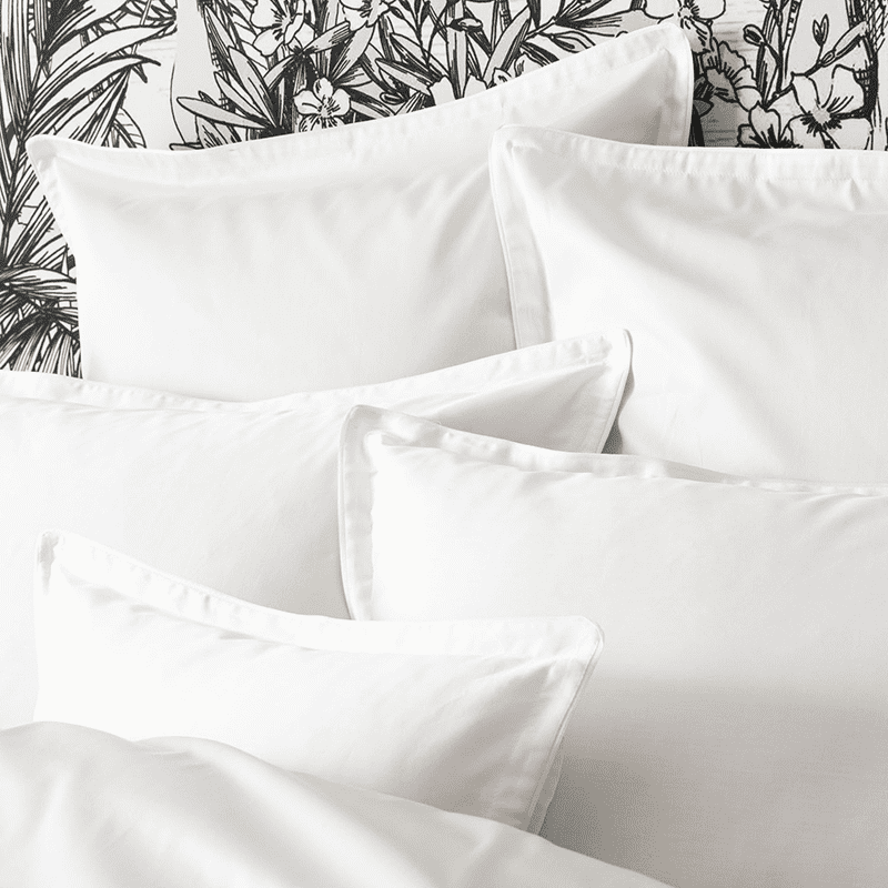 Taie d'Oreiller Teophile Blanc &mdash; vue 2