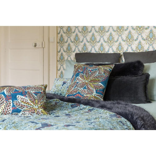 Coussin Ariane Brode Petrole